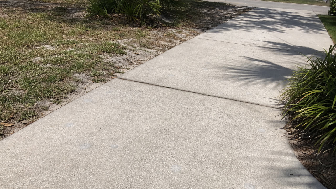 Finished Project Example for concrete lifting and leveling in Daytona Beach